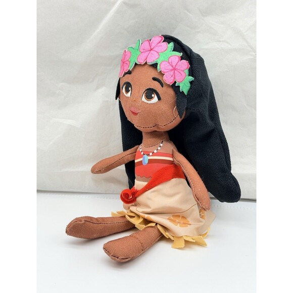 Disney Princess Moana Plush 12" Just Play Canvas Fabric Ragdoll Embroidered Face - Picture 3 of 11
